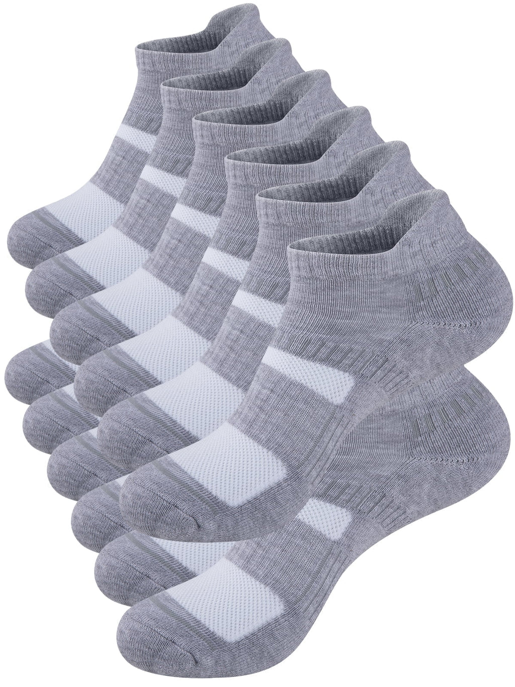 Mens Socks Ankle Socks for Mens Low Cut Cushioned Breathable Socks 6 Pairs