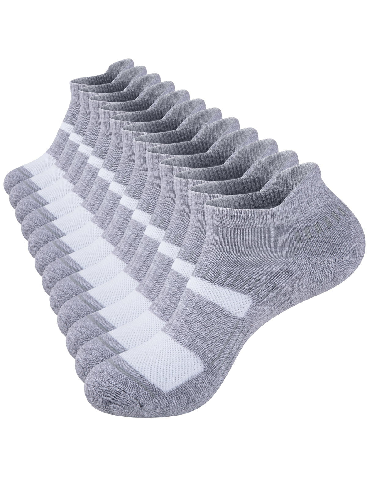 Mens Socks Ankle Socks for Mens Low Cut Cushioned Breathable Socks 6 Pairs