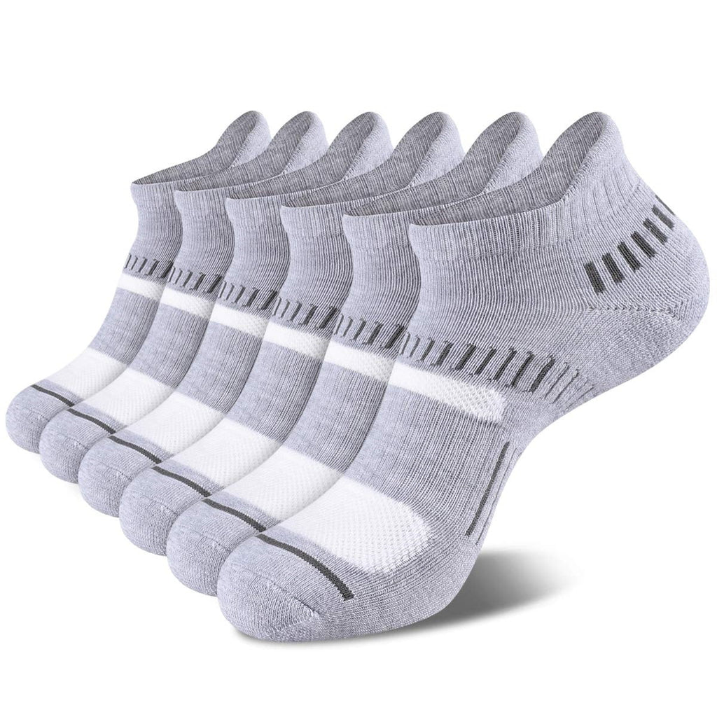 Mens Socks Ankle Socks for Mens Low Cut Cushioned Breathable Socks 6 Pairs